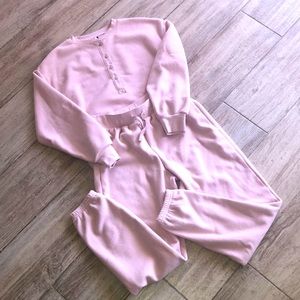 Old Navy Fleece Sweatsuit Set NWOT